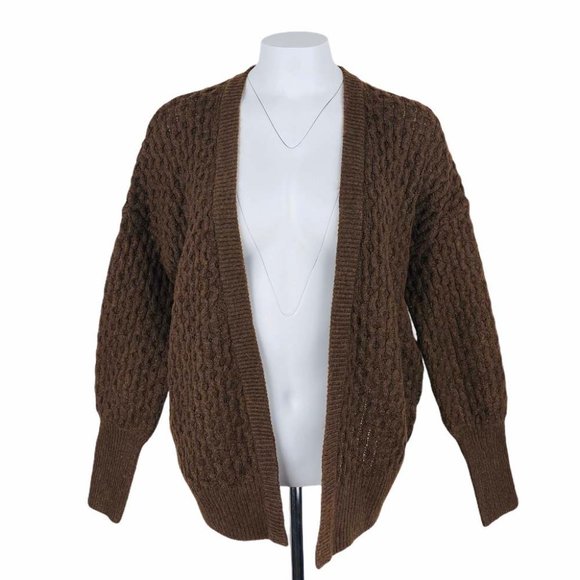 NWT Universal Thread Honeycomb Brown Cardigan Sz Small - Picture 4 of 5